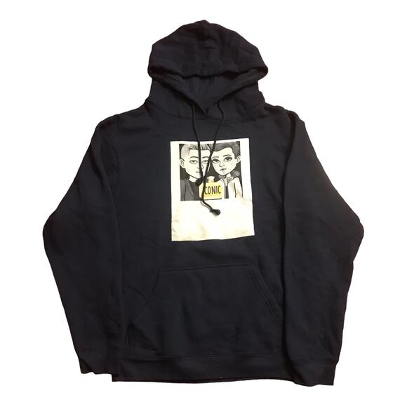 Iconic Snapchat Polaroid graphic hoodie size L - Picture 1 of 4